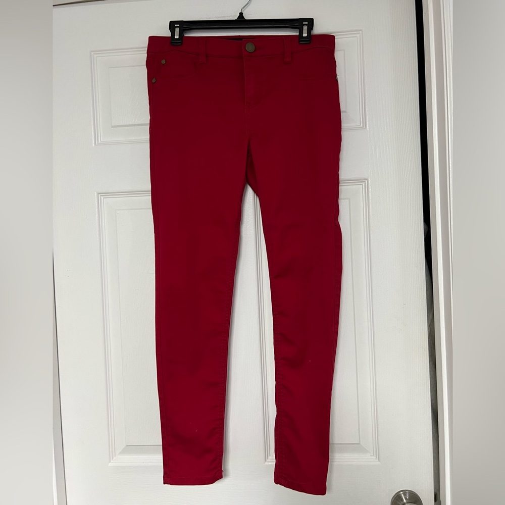 Tinseltown Cherry Red Skinny Jeans